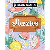 Brain Games - Take-Along - Puzzles | Summer-Themed Fruit Design | Portable Variety Puzzle Book