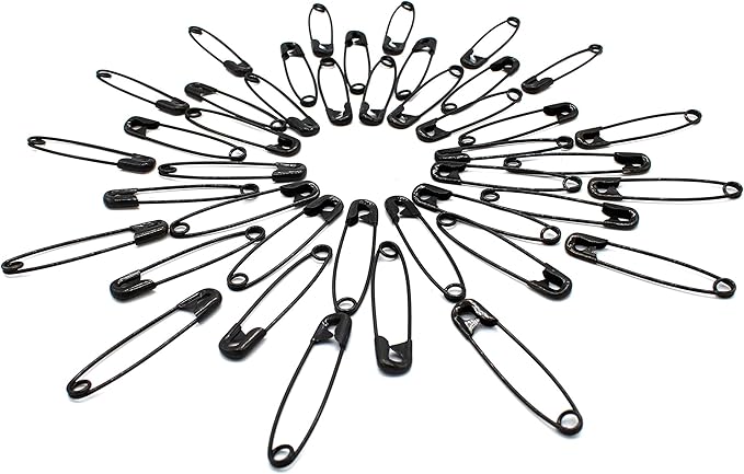 Amazon Major Safety Pins 黒安全ピンセーフティピンサイズ 1 3長さ 2 50ピン 袋 ブラック 待ち針 通販