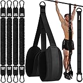 Ayombo Pull Up Assistance Bands, Resistance Bands for Pull Up Bar Workout, Adjustable Heavy Duty Pull Up Assist Equipment with 4 Assistance Bands, Home Gym Fitness Exercise Strength Training