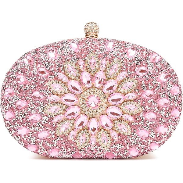 Boutique De FGG Mini Bolso De Mano De Cristal Para Mujer, Formal, Con Pinchos De Diamantes De Imitación, Bolso De Noche Para Fiesta De Boda, Negro -, Mini