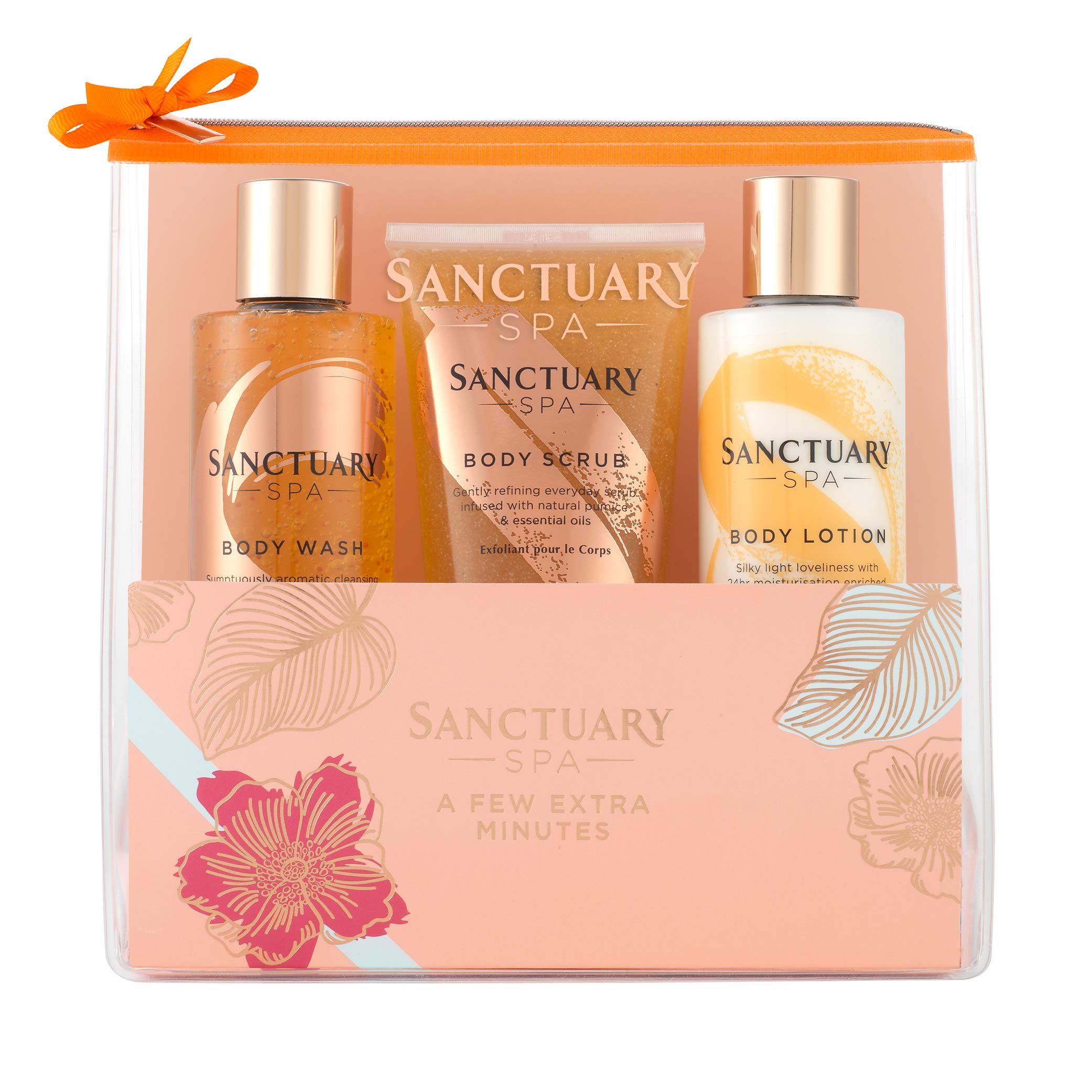 Sanctuary Spa A Few Extra Minutes Gift Set, Vegan Body and Bath Set