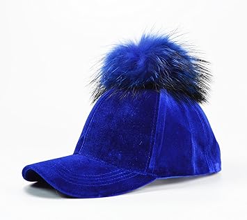 blue velvet baseball cap