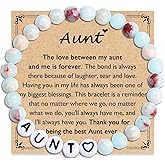 FIEEFX Mom Grandma Wife Aunt Nana Mama Gigi Mimi Grammy Granny Nonna Bracelet Jewelry Gifts for Women Adults on Mother's Day Valentines Christmas Birthday Easter Thanksgiving