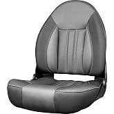 Tempress ProBax Orthopedic Folding High Back Boat Seat (Black/Charcoal/Carbon)