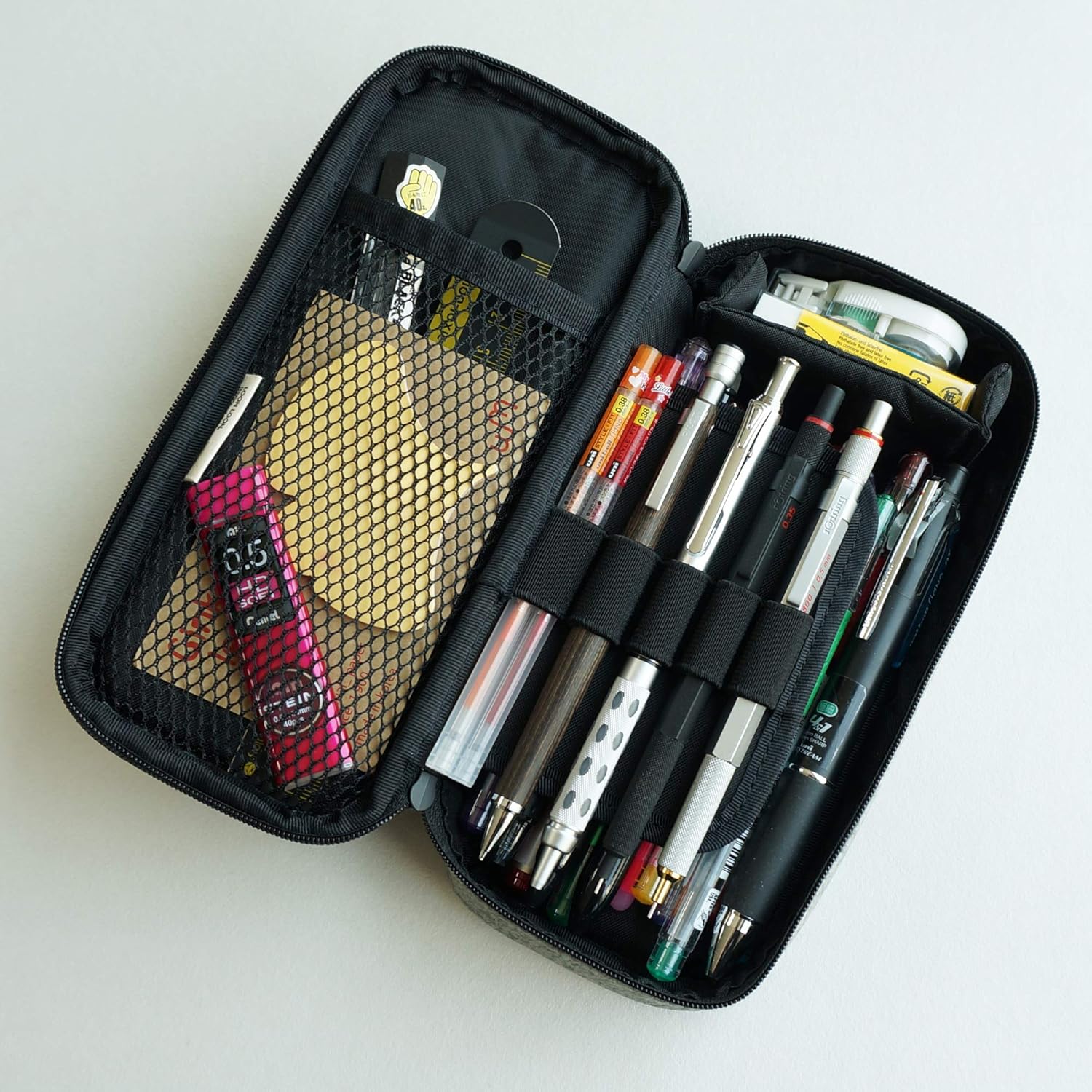 Amazon Loonloon 667 メロウ ペンケース シックグレー 大容量 おしゃれ 二階建て 多機能 かわいい ペンケース 文房具 オフィス用品