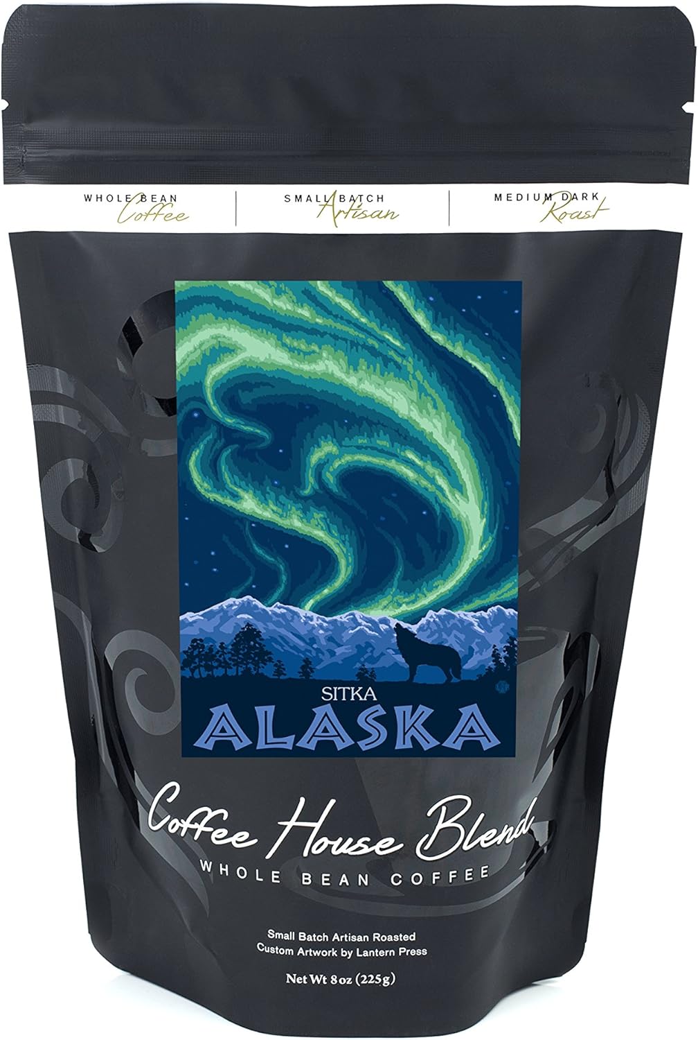 Northern Lights Sitka, Alaska (8oz Whole Bean Small Batch Artisan