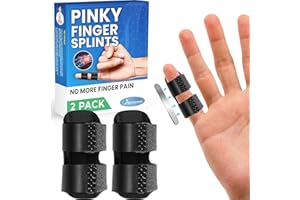 MEDILYMER Pinky Finger Splint (2 Pack) Trigger Finger Brace for Kids, Small, Pinky Splint, Pain Relief, Knuckle Immobilization, Arthritis, Mallet Finger, Fits Thumb, Ring, Pinkie, Little Fingers