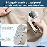 PKBD Travel Iron Handheld Clothes Steamer 1200W LED Screen 6 Steam Levels Gold view 5