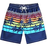 KAILUA SURF Mens Swim Trunks Long, Quick Dry Boardshorts, 9 Inches Inseam Bathing Suits with Mesh Lining