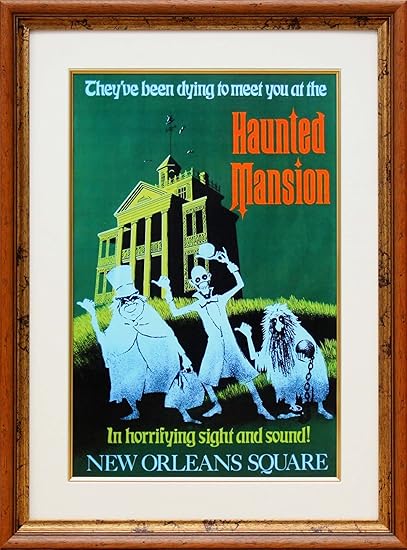 Amazon アートショップ フォームス ディズニー ニューオーリンズ スクエア ホーンテッドマンション テーマパーク ポスターコレクション アートショップ フォームス アートフレーム ポスター