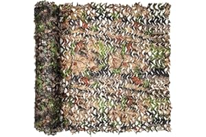 FullLit Camo Netting, Camouflage Netting, Hunting Blind Camo Net, Army Party Decorations, Sunshade Fence Nets, Lightweight, Bulk Roll, Mesh, Great for Camping, Shooting, Photograph, Car Cover, Outdoor