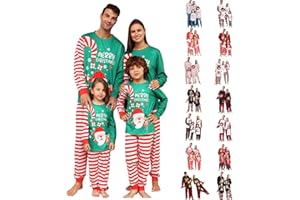 TARIENDY Family Christmas Pjs Matching Sets 2023 Plus Size Xmas Holiday Jammies Christmas Pajamas for Family Sleepwear
