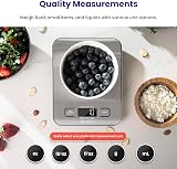 Etekcity Digital Kitchen Scales 5 kg 1 g Stainless Steel Backlit LCD view 2