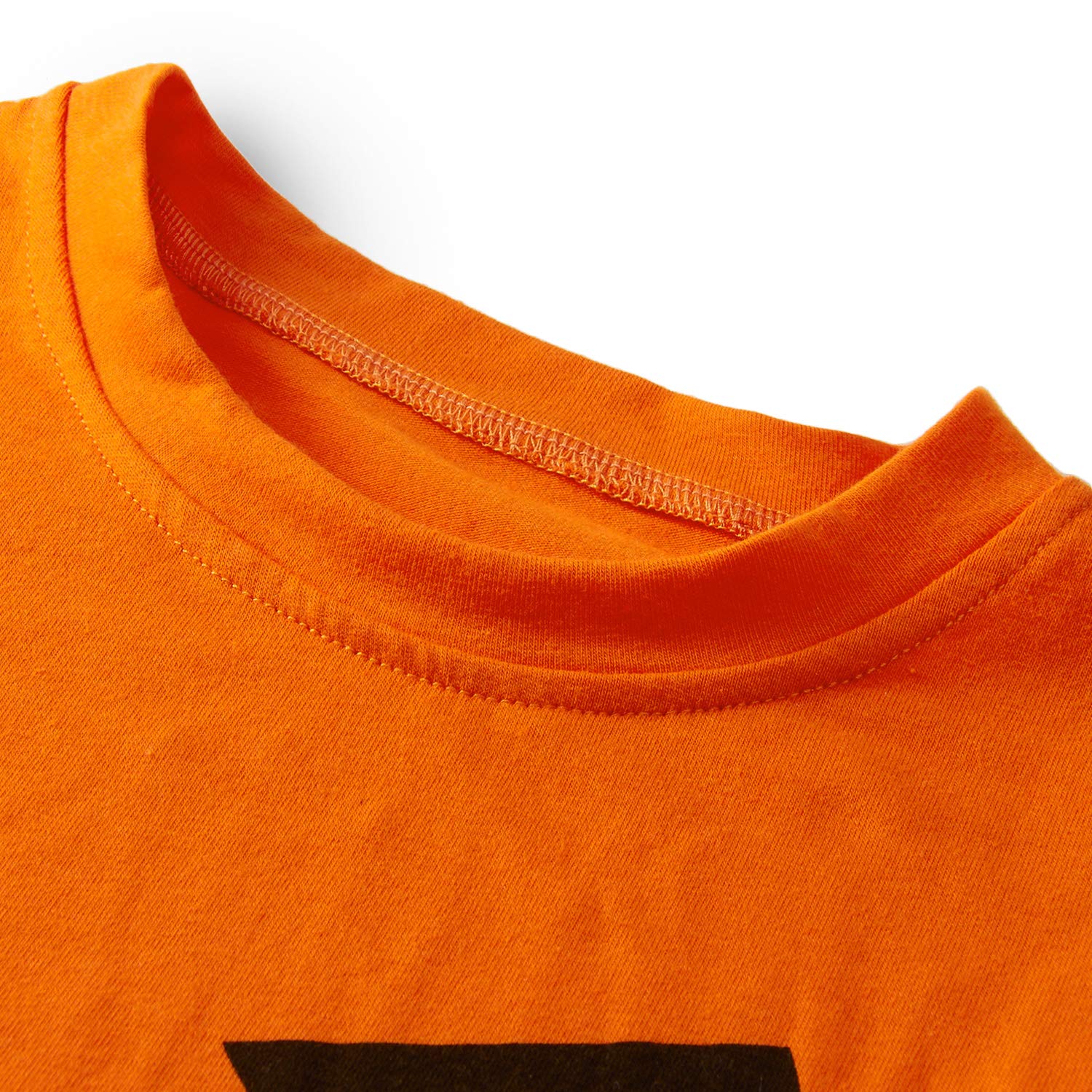 Loveternal Halloween Pumpkin Sleepwear Boys Girls Cute Cartoon Kids Pajamas 2Pcs Orange