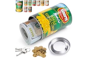 BarGifts Hidden Safe Can Diversion Safe Fake Can with Hidden Compartment, Hidden Storage Keeps for Valuables, Cash, Keys, and Jewelry- Corn