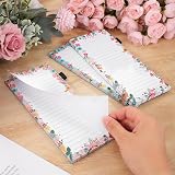 Thboxes 3 Pack Magnetic Shopping List Pad Fridge 180 Sheets Floral Style view 5