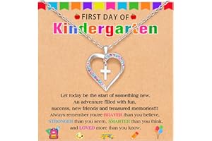 UPROMI Cross Necklace for Girls Back to School Gifts for Girls Baptism First Communion Confirmation Graduation Gifts