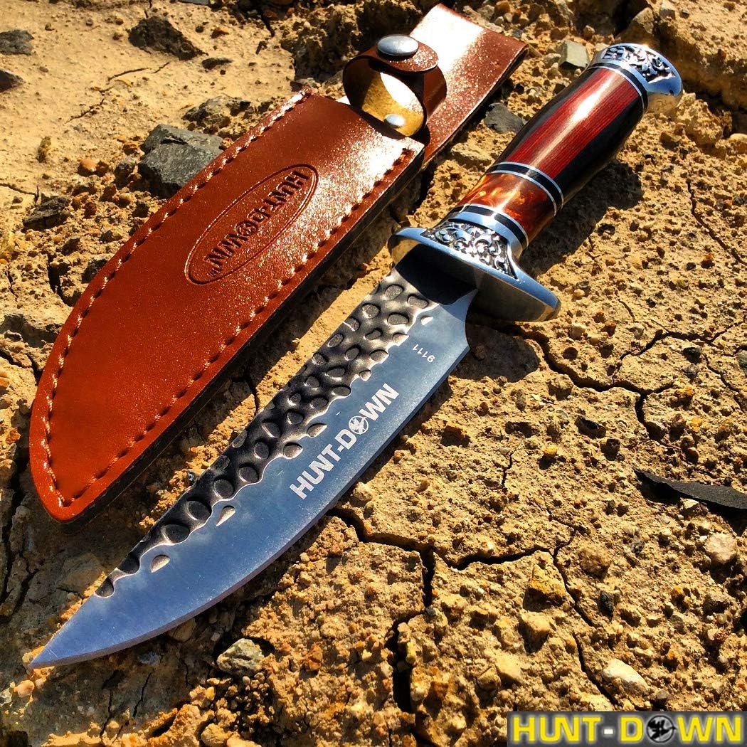 Isaazon 12" Fantasy Hunting Knife Fixed Blade Survival Stainless Steel Knives Outdoor Camping New