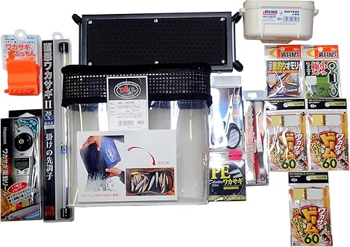 Amazon 魚釣三昧 ワカサギ ドーム船 ロッド28cm 電動リール 仕掛け Peライン エサ箱 スタンド付 完全セット 魚釣三昧 ロッド リールセット