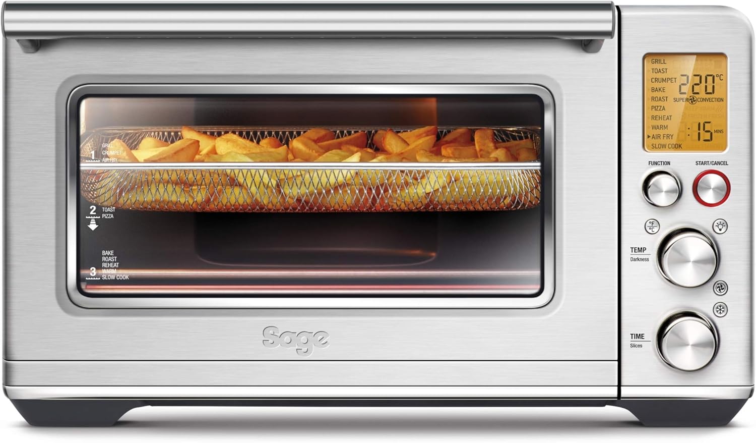 Sage SOV860BSS4GUK1 the Smart Oven Air Fryer Fry, Stainless Steel, 2400
