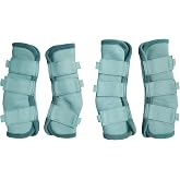 LEAFOREST Horse Fly Boots Set of 4 Non Slip Breathable Mesh Leg Protection | Soft Adjustable Fine Air Flow Mesh Fly Leggings Reduce Stressful Stomping for Donkeys Mini Pony Equine