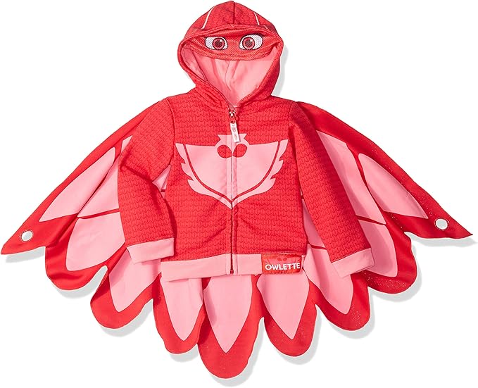 PJ Masks PJ Masks Owlette Toddler Girl's ZipUp Mask Hoodie (5/6
