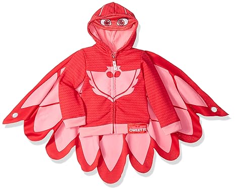 Pj Masks Owlette Toddler Girls Fancy Dress Costume Hooded