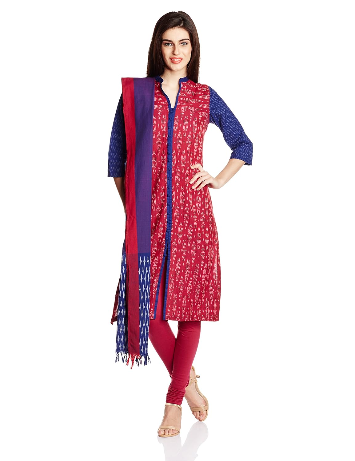 biba women's straight salwar suit
