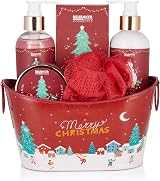 BRUBAKER Winter Berry Bath Shower Gift Set for Women Men 6 Pc Lotion Gel Peeling view 2