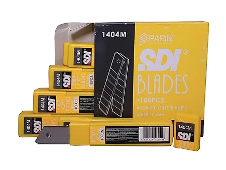 Arora Agencies SDI SNAP Off Cutter Blades 18MM 1404H - Pack of 100pc