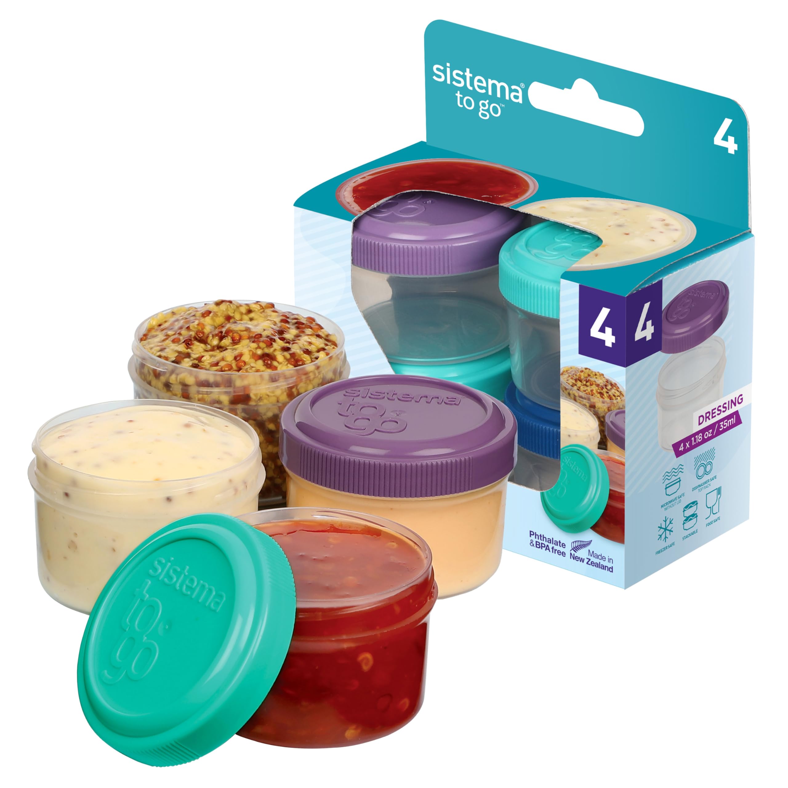 Mua Sistema Dressing Pots To Go Containers 4 x 35 ml by Sistema