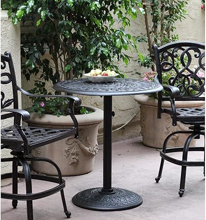 Amazon Com Darlee Santa Monica 3 Piece Cast Aluminum Counter