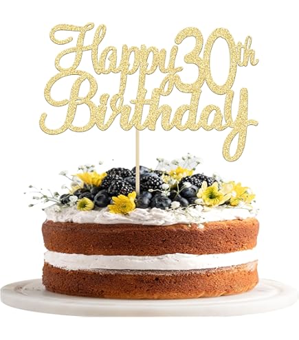 LOVENJOY Saludos A 30 Años Cake Toppers Para Feliz El Salvador