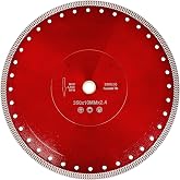Casaverde 14" Diamond Turbo Saw Blade with 1" Arbor | Fast,Clean Cuts for Wet Cutting,for Granite,Marble,Brick,Masonry,Paving Flag,Concrete,for Table and Chop Saws