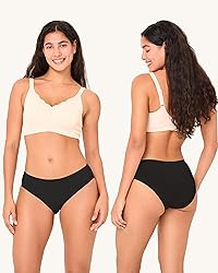 BAMBOO COOL Women's No Show Bikini Seamless
