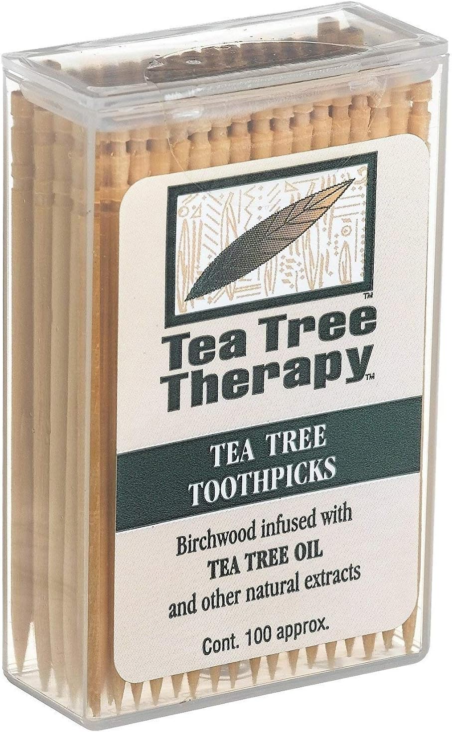 Tea Tree Therapy Mint Toothpicks 100 Ct, 50 count (Pack of 2)