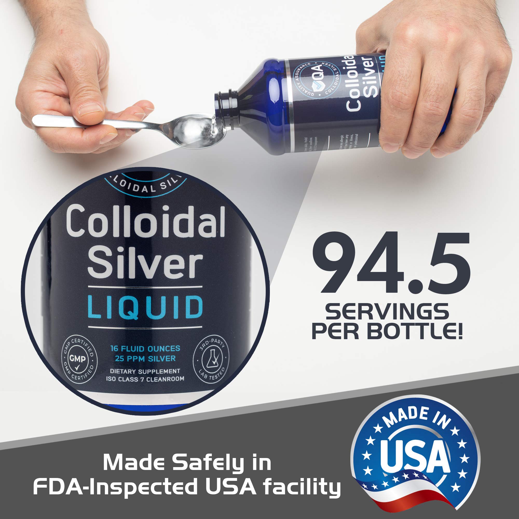 QA Colloidal Silver Liquid 25 ppm Pure Colloidal Sil...B08FXYVXW3