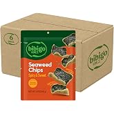 Bibigo Spicy &amp; Sweet Seaweed Chips, 1.41 Ounce (Pack of 6)