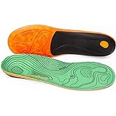 Superfeet Hike Support Insoles - Trim-to-Fit Comfort Carbon Fiber Orthotic Inserts for Hiking Boots or Shoes - Professional Grade - 9.5-11 Men, 10.5-12 Women