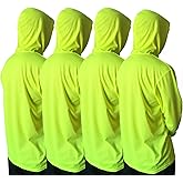 Men UPF 50+ Sun Protection Breathable T Shirt Long Sleeve Workout T-Shirts with Hood