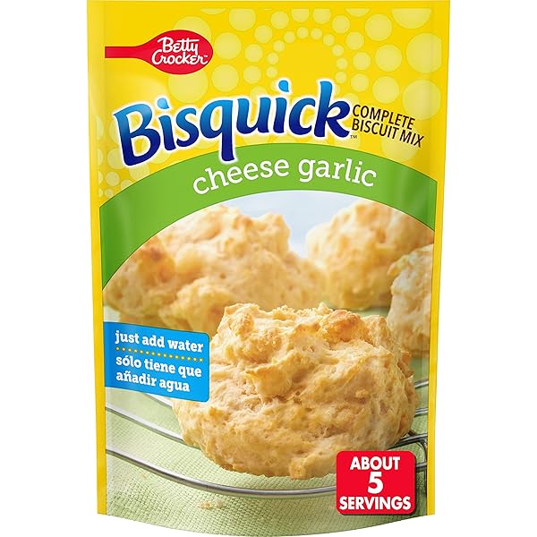 BETTY CROCKER BISQUICK COMPLETE CHEESE GARLIC BISCUIT MIX,...