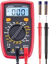 AstroAI Digital Multimeter Voltmeter Ohmmeter Ammeter Backlit LCD