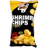 Kinjirushi Authentic Japanese Curry Shrimp Chips, 3 Pack of 2 oz Bags, Crispy Asian Snack, Mild Curry Flavor, Product of USA, Shrimp Chips for Curry Lovers and Snack Sharing
