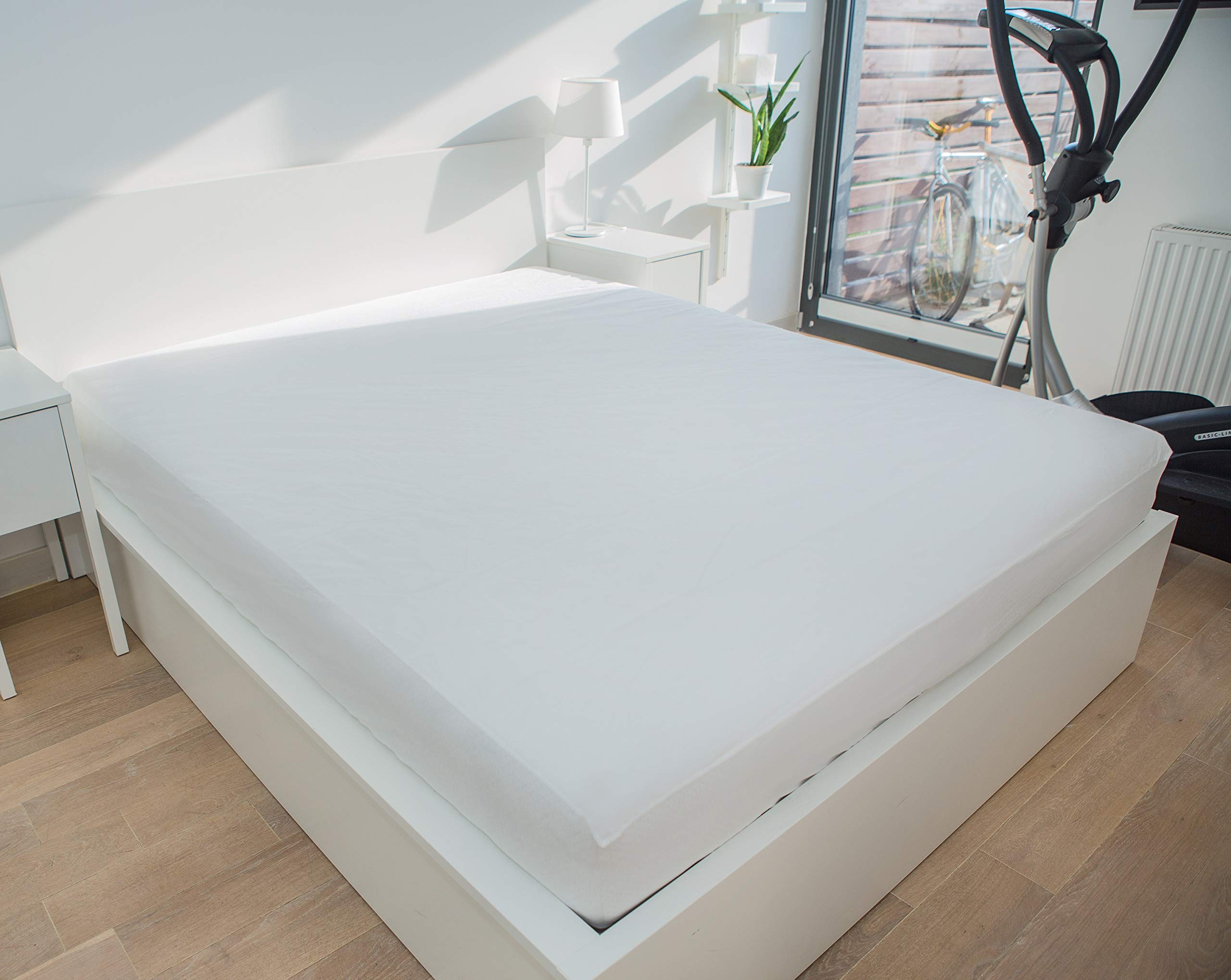 Abeil Mattress Protector, White, 140 x 190 cm