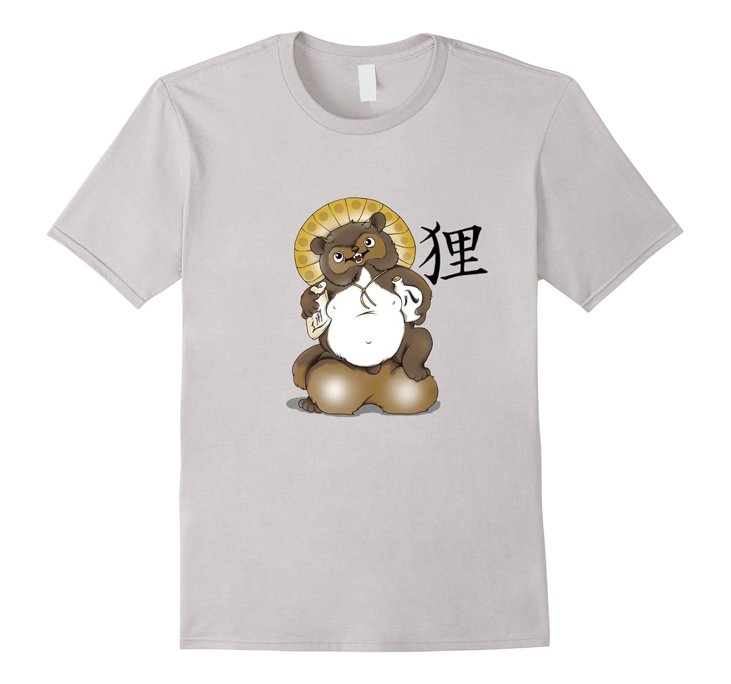 Tanuki Bake-danuki Japanese Raccoon Dog Lucky Sack Shirt-AZP