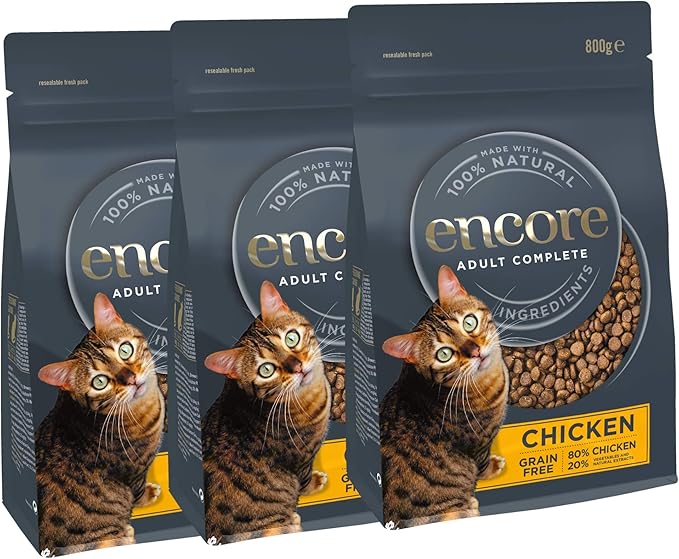 Encore Complete and Grain Free Adult Dry Cat Food with Fresh Chicken