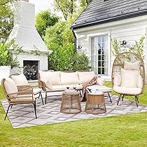Amazon.com: NICESOUL® 7 Pcs Boho Outdoor Patio Furniture Sofa Set 