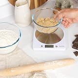 Salter White Disc Digital Kitchen Scale 5kg Add & Weigh Aquatronic view 5