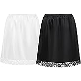 Coucoland Half Slips for Under Dresses - Black Womens Underskirt Half Slip Women Under Dress Shirt Skirt Extender
