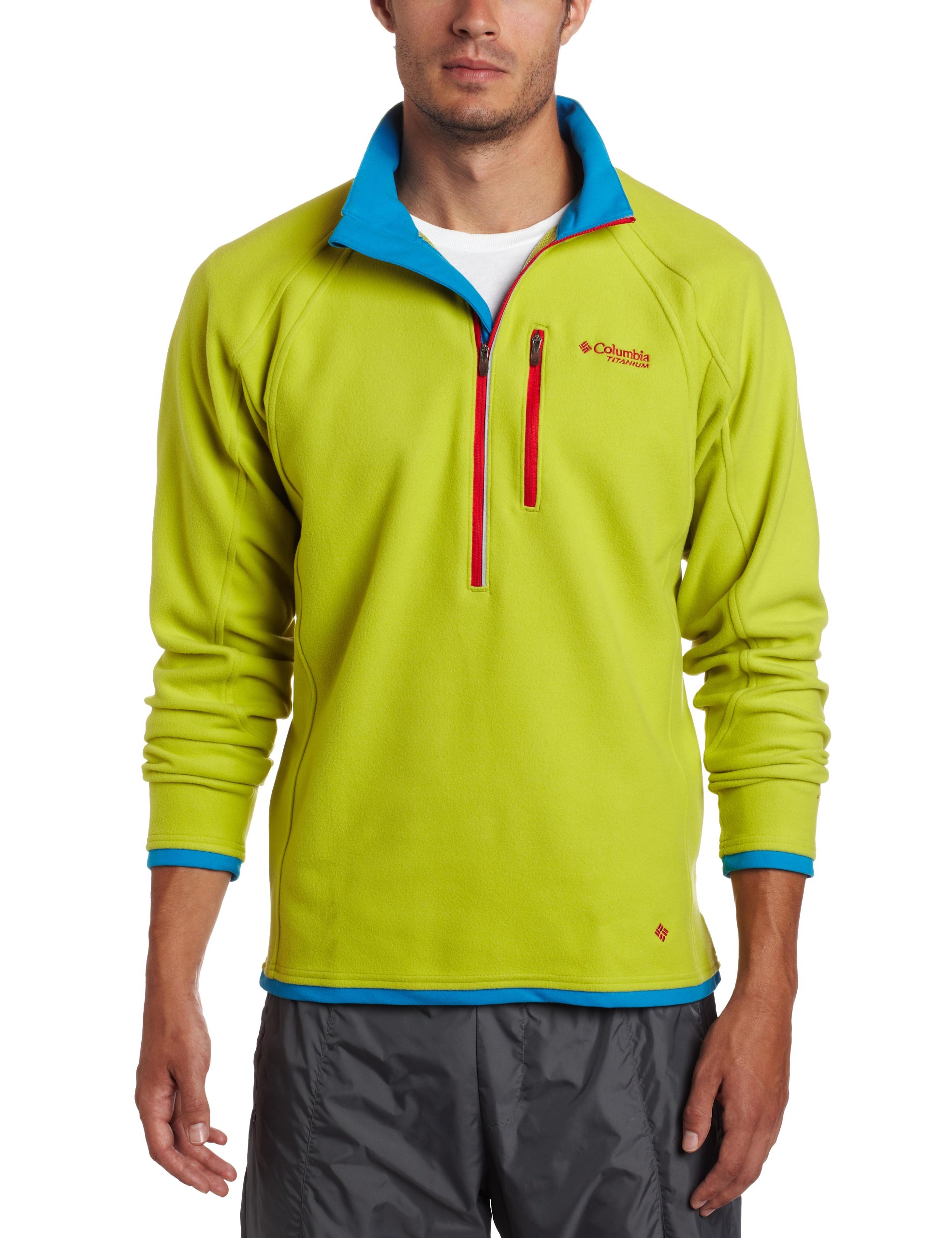 Columbia Heat 360 Camisa de manga larga con cremallera 1/2 para hombre (Leapfrog, Small)